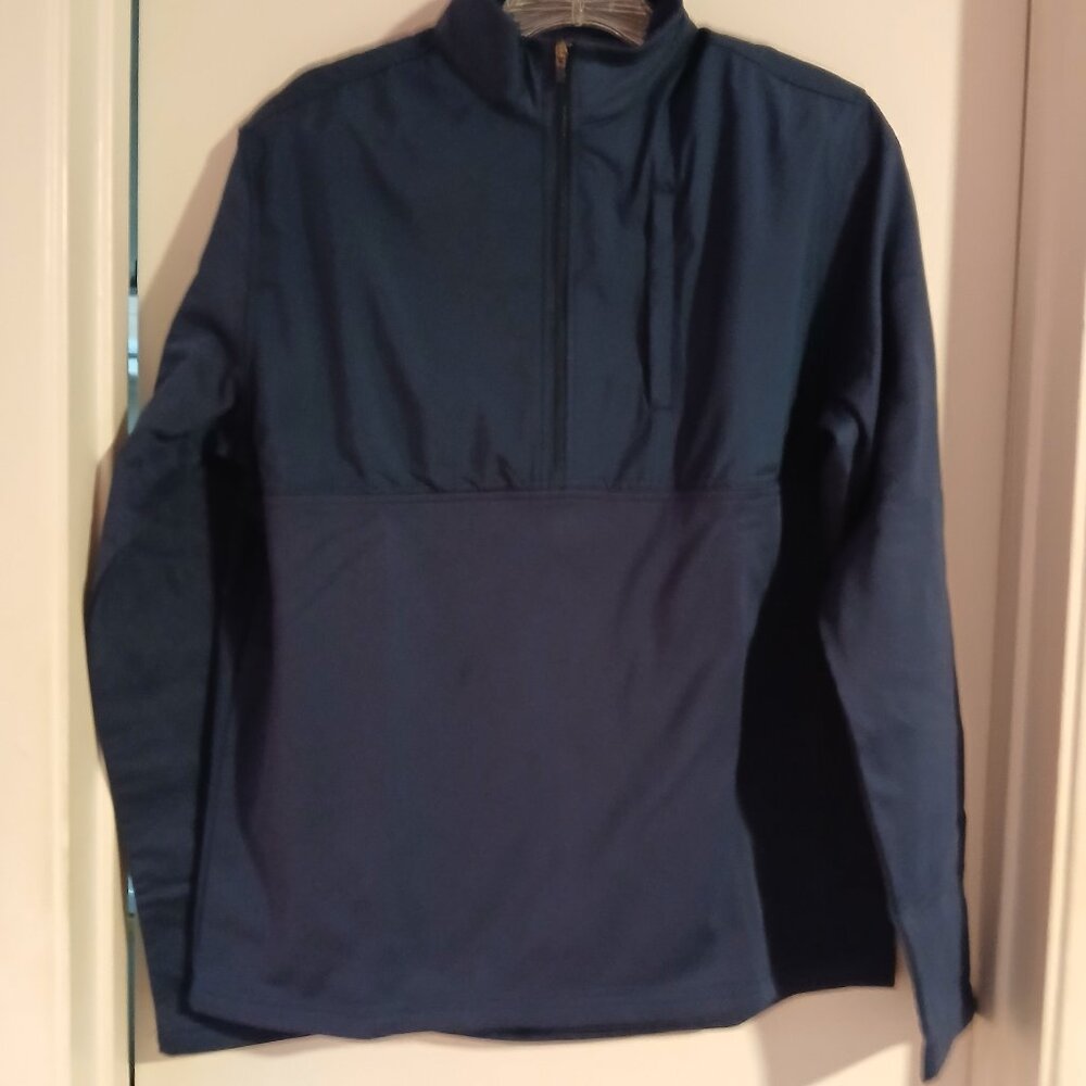 Untuckit Ristow Women's 1/2 Zip Fleece Pullover SZ S Dark Blue